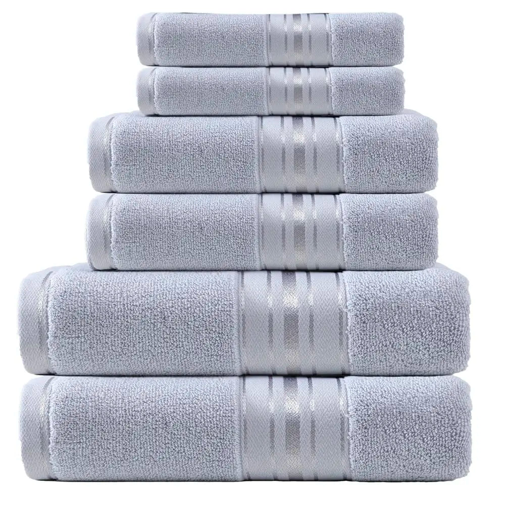 Premium Six Piece Luxury Cotton Bath Towel Set For Home
