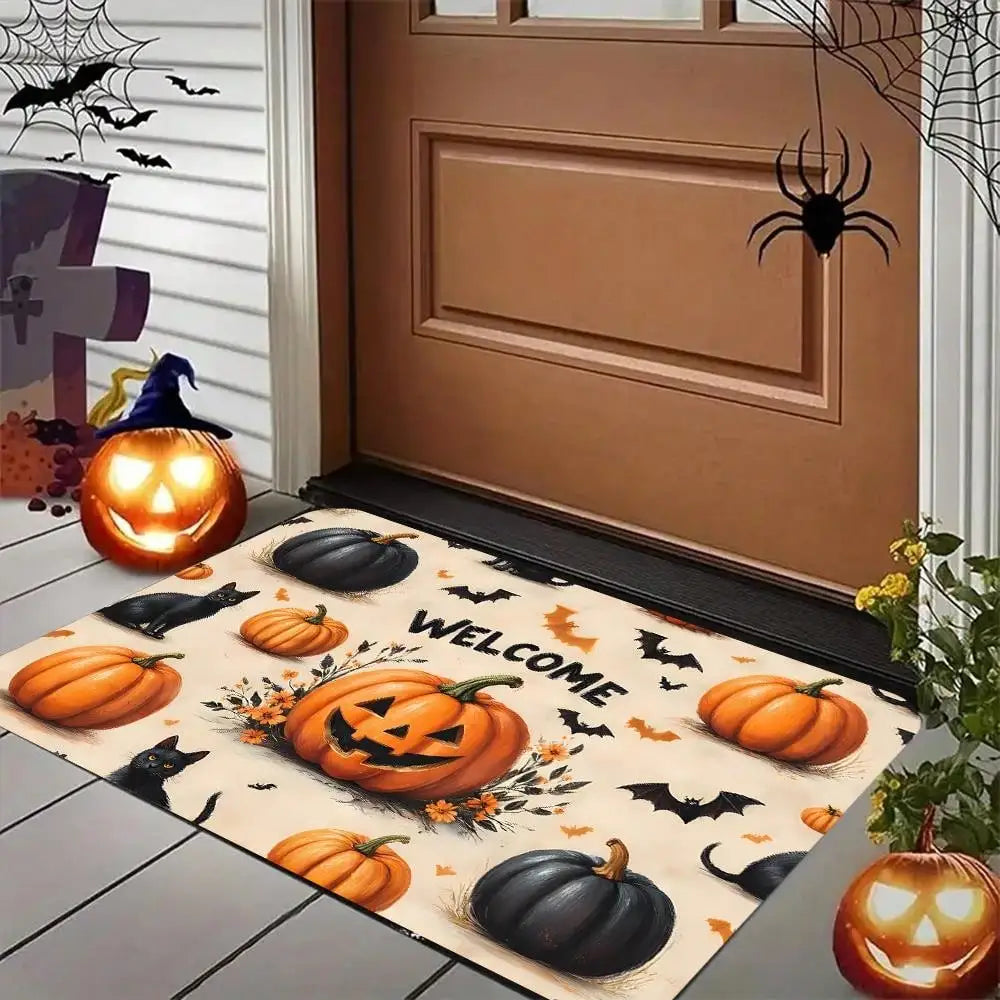 Modern Flannel Halloween Rug Carpet For Indoor Home Decor