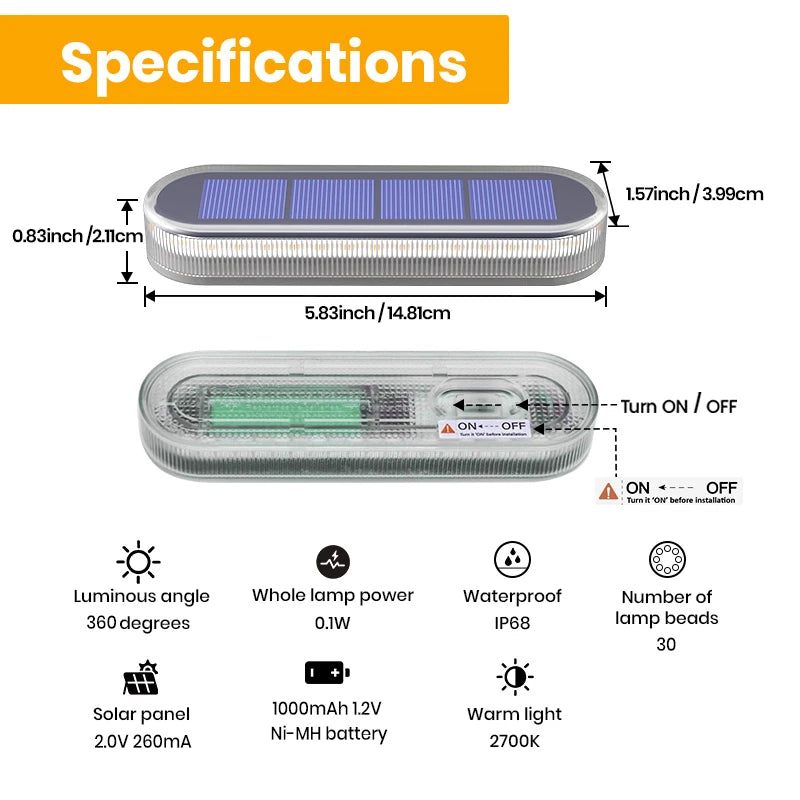 Solar Deck Lights 4 Pack Waterproof Automatic Led Step Lighting