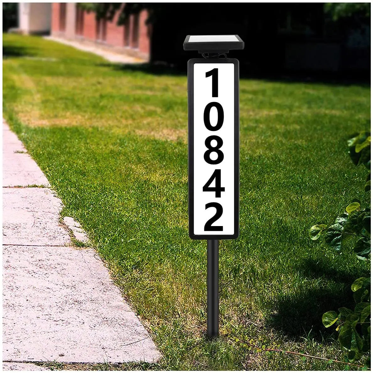 Solar Powered Outdoor Ground Insert Address Lawn Light