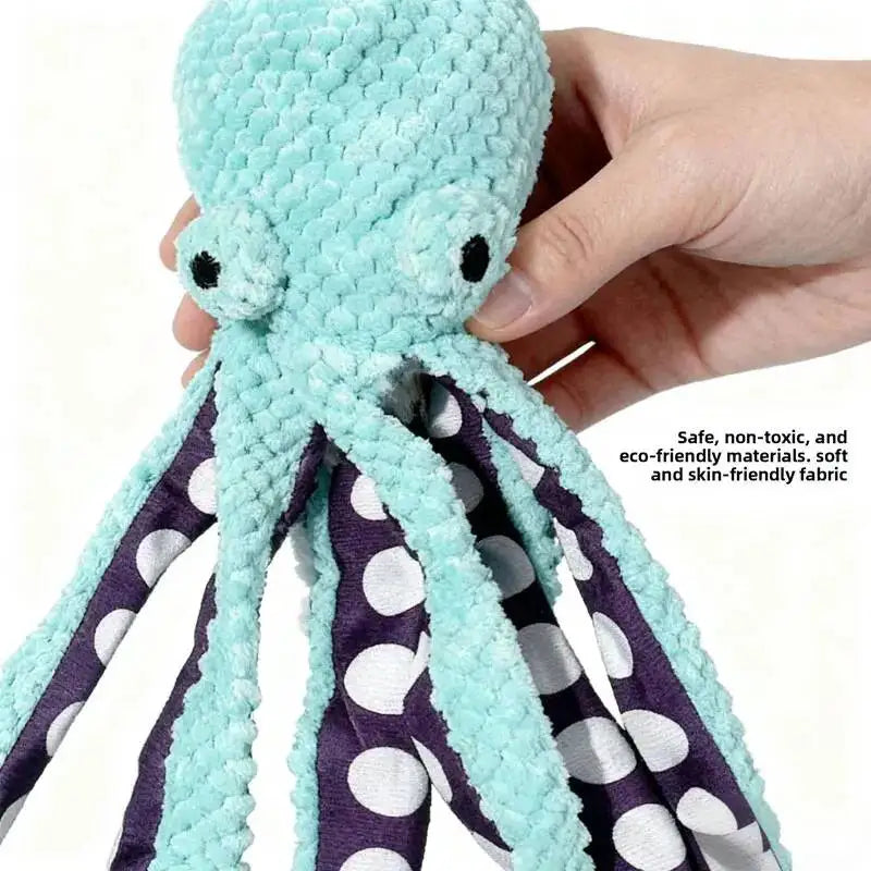 Squeaky Octopus Dog Toy Bite-Resistant Dogs Chew Cleaning Teeth Soft PP Cotton Filled Puppy Interactive Toys Pets Supplies