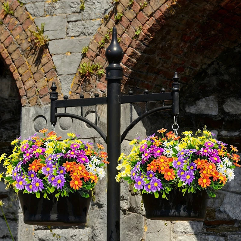 Daisy Artificial Flowers Bouquet 33cm Fake Plants for Home Decor Garden Wedding Decoration Outdoor Table Vase Flower Arrangement