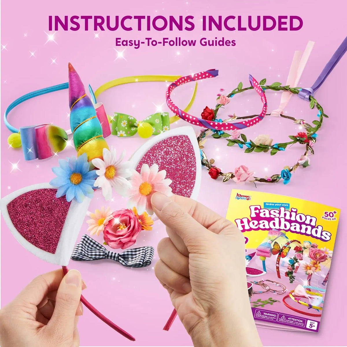Joyfy Girls Headband Making Kit For Diy Hair Accessories