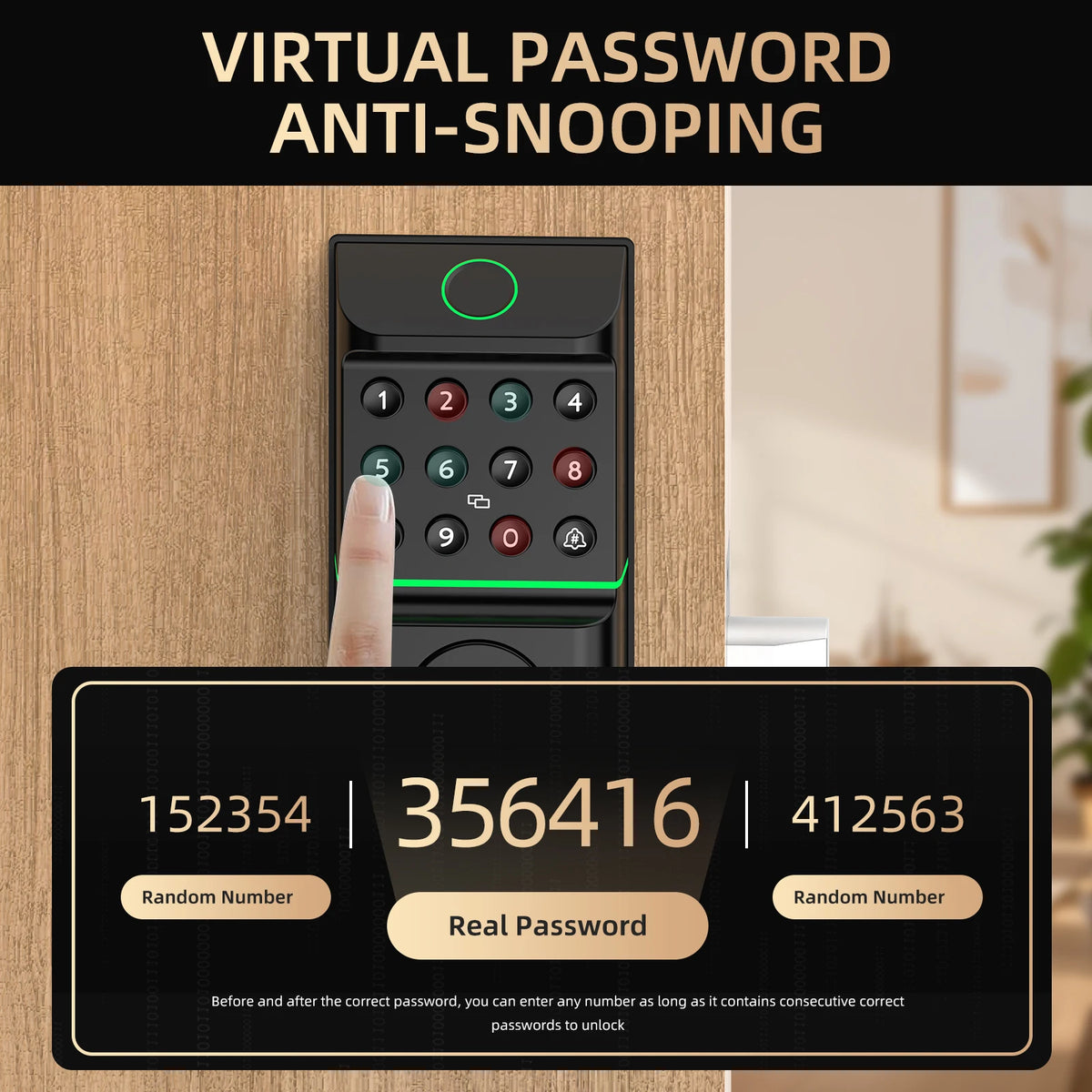 Viladepot Smart Fingerprint Deadbolt Lock With App Control Keypad