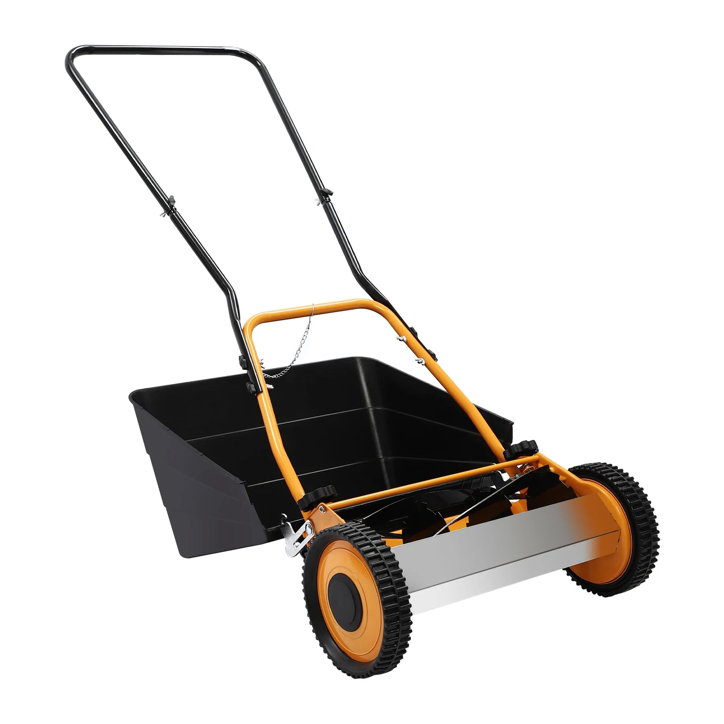 Cncest Manual Push Lawn Mower Featuring Aluminum Wheels