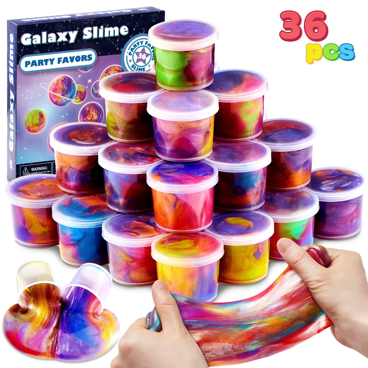 Galaxy Slime Party Favors Stretchy Non Sticky Safe Classroom Rewards