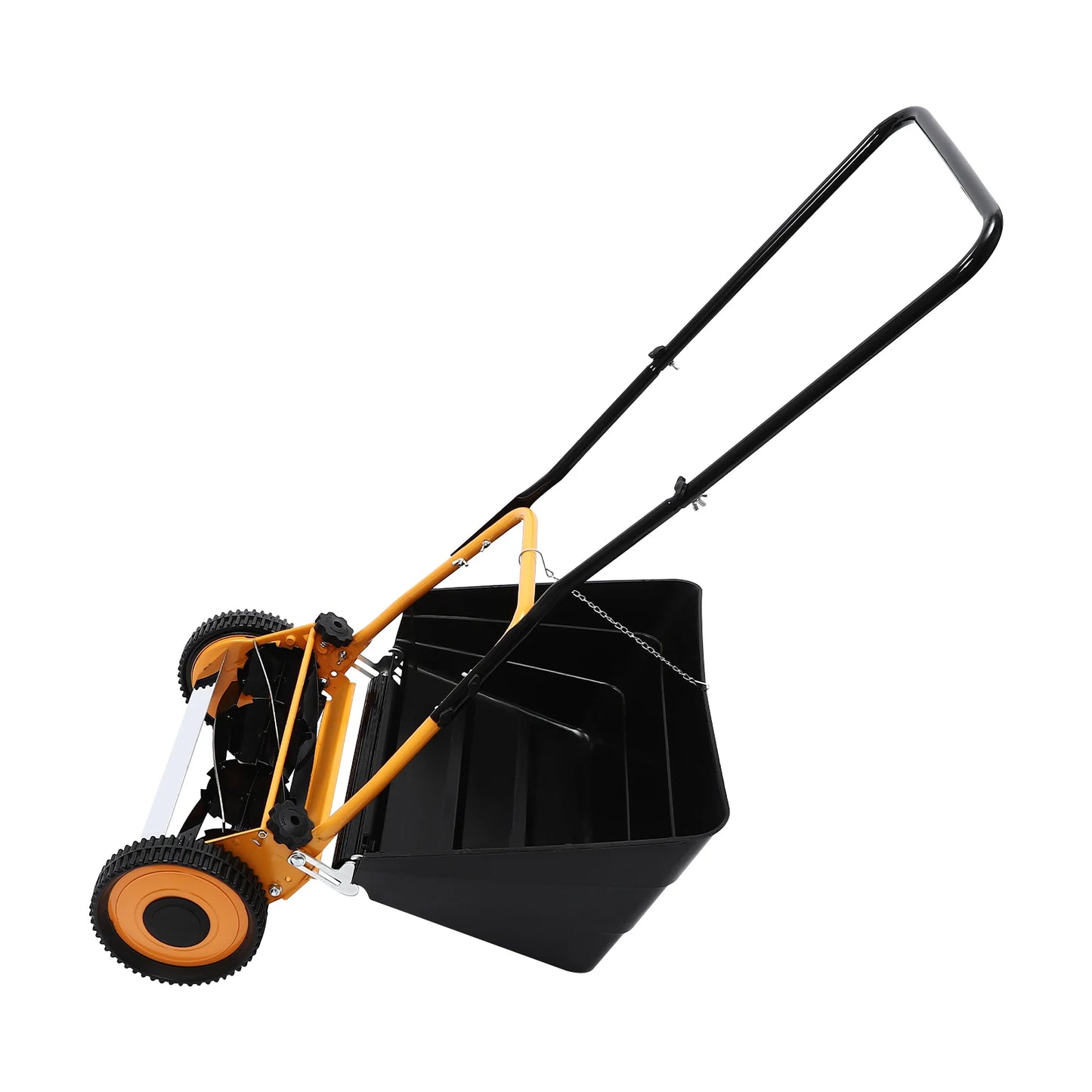 Cncest Manual Push Lawn Mower Featuring Aluminum Wheels