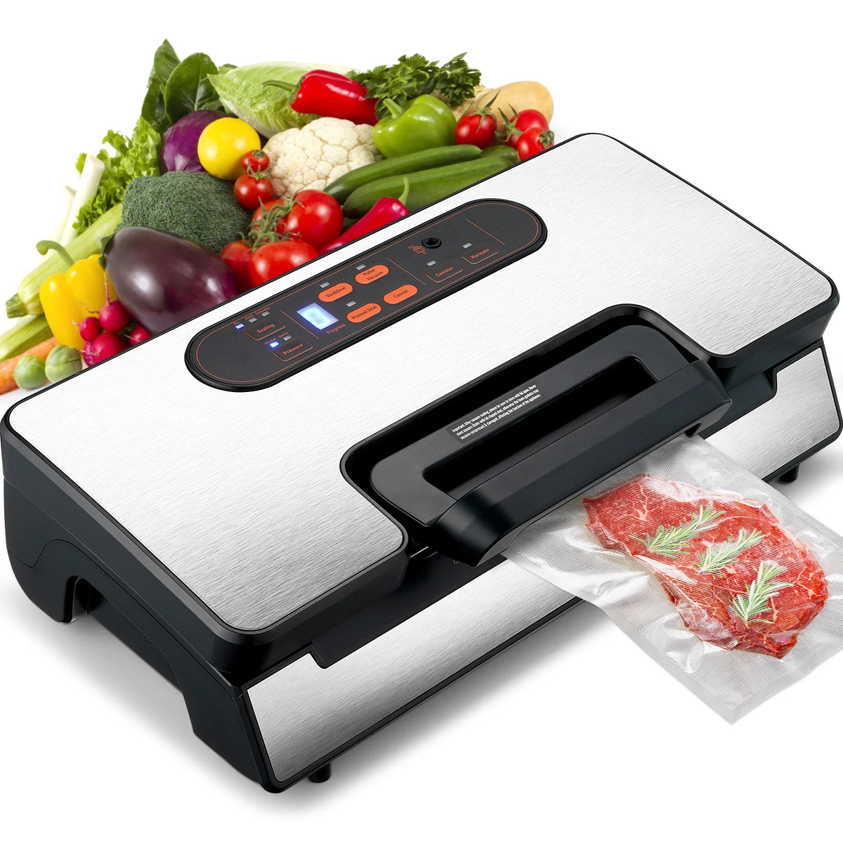 SucceBuy Vacuum Sealer 90KPa 130W With Free Bags Fresh
