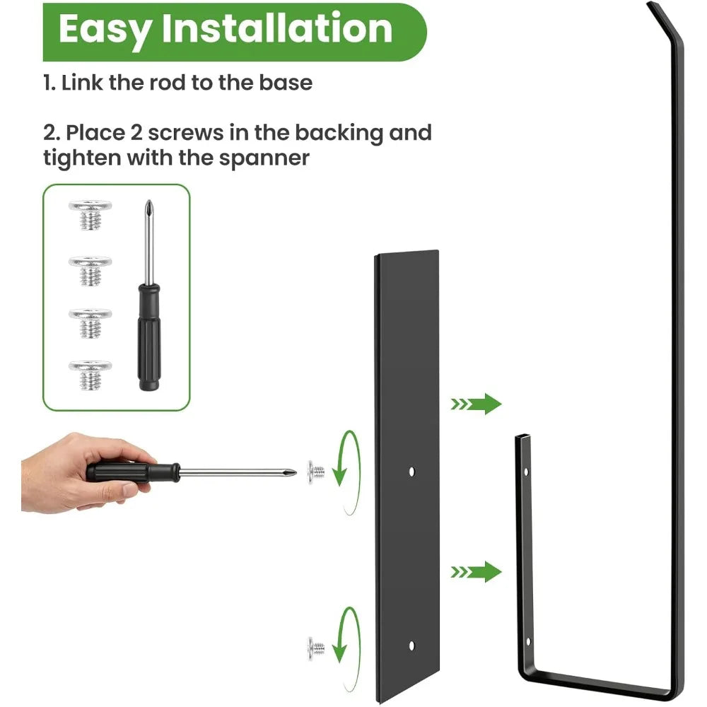 Magnetic Paper Towel Holder for Fridge Wall Mount Toilet Paper Roll Holder Kitchen Bathroom Pantry RV Storage Organizer Rack